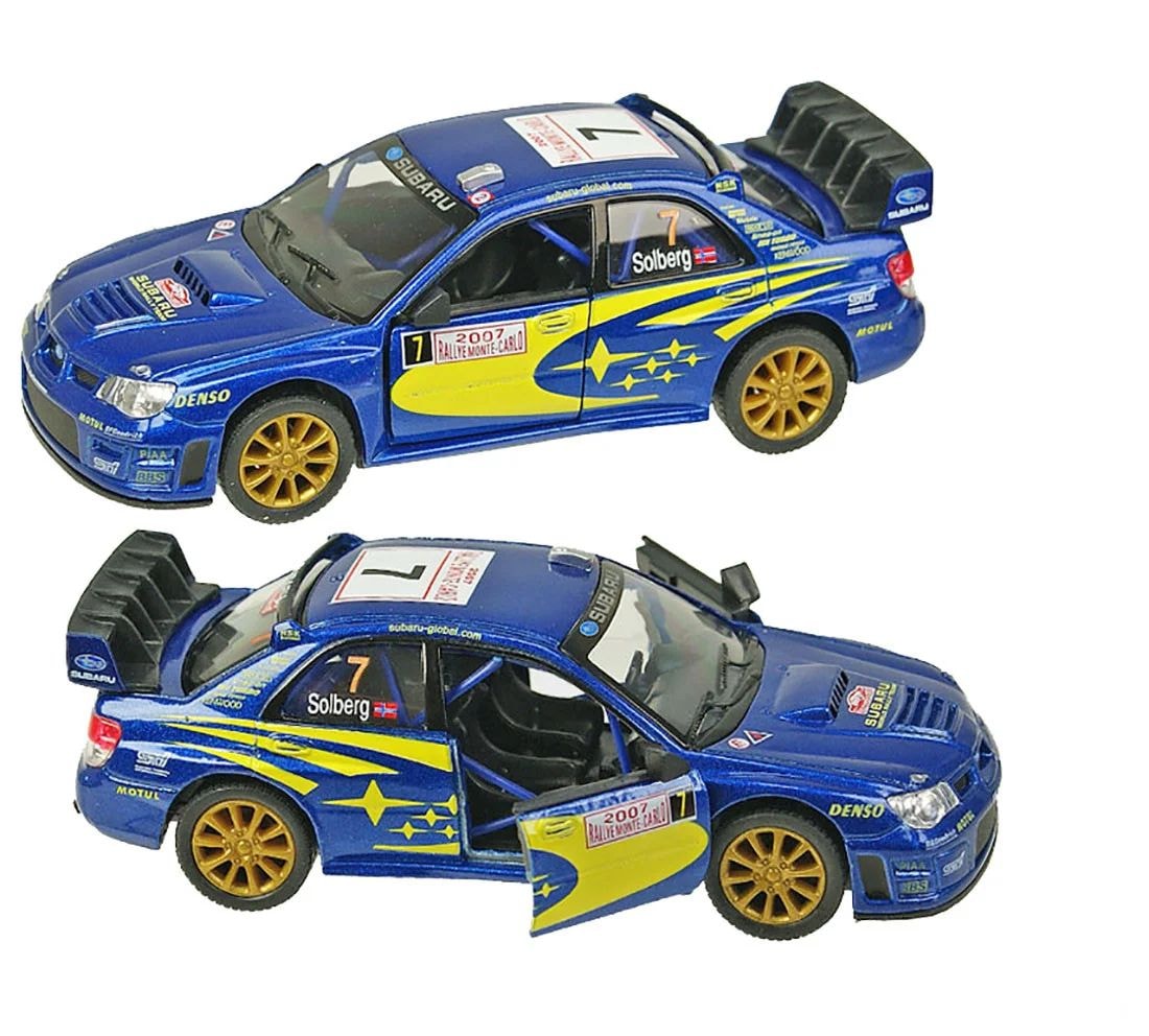 Машинка KINSMART Subaru Impreza WRS металлическая инерционная