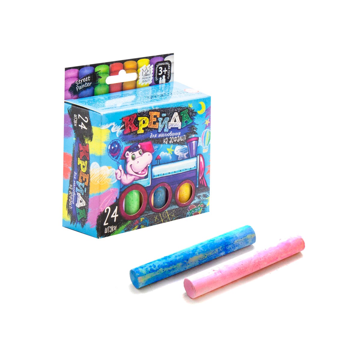 Крейда для асфальту 24 шт Dankotoys