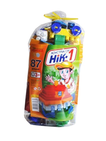 Конструктор НИК-1 87 деталей Unika