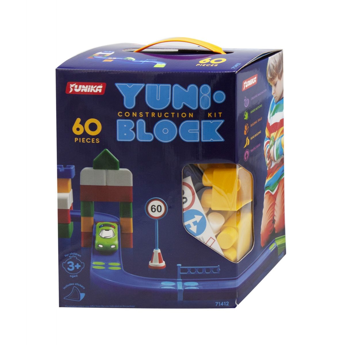 Конструктор YUNI-BLOCK Unika | 60 деталей | Купити