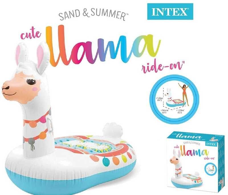 Плотик надувний Лама Intex 135x94x112 см