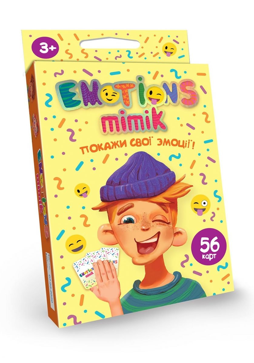 Настільна гра Emotions Mimik карткова гра для дітей