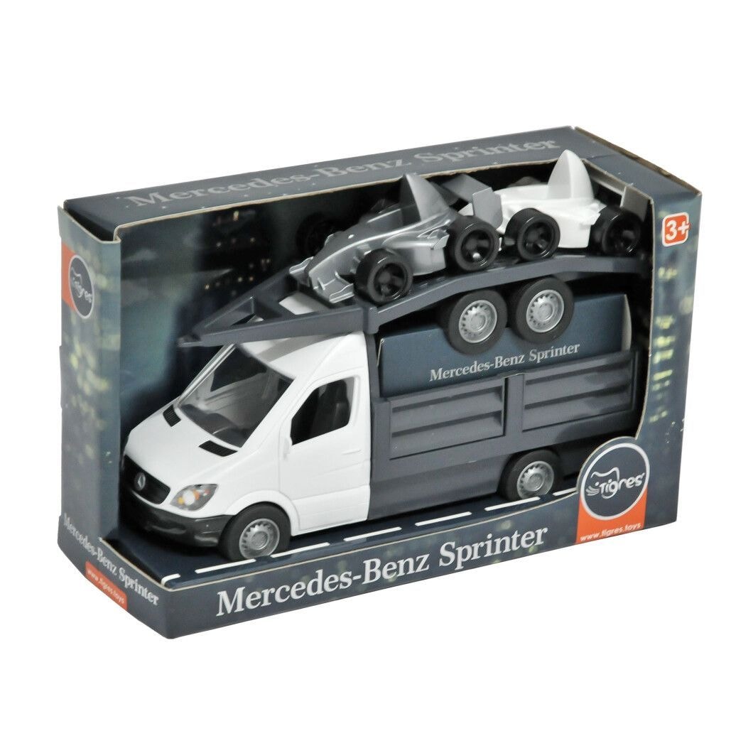 Бортова машина Mercedes-Benz Sprinter біло-сіра