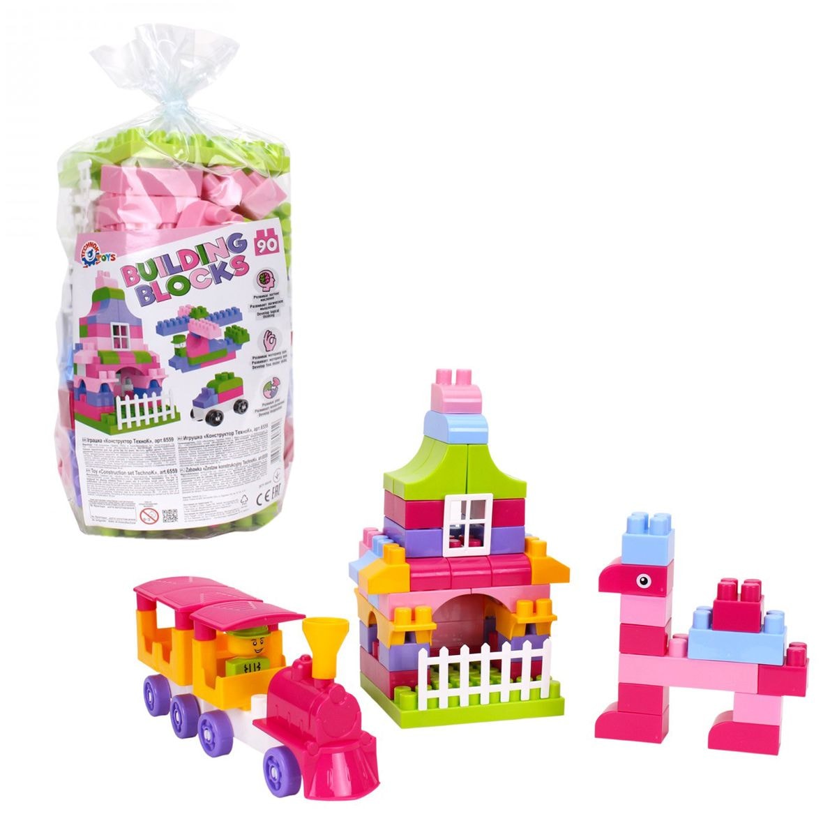 Конструктор пластиковий Building Blocks 90 деталей