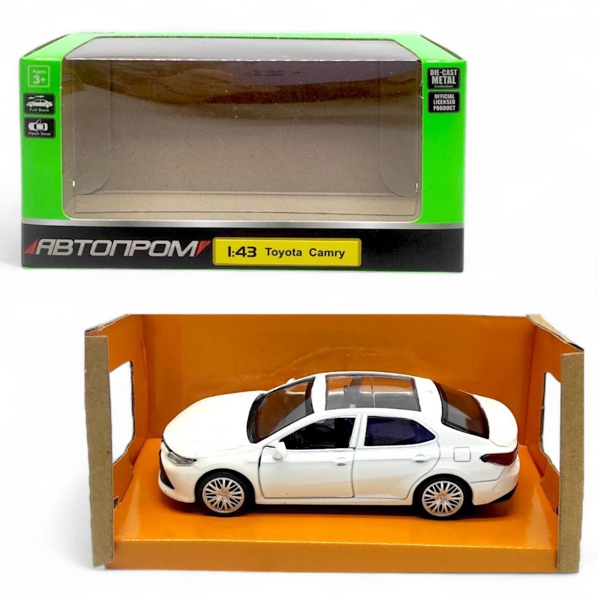 Машинка металева Toyota CAMRY біла