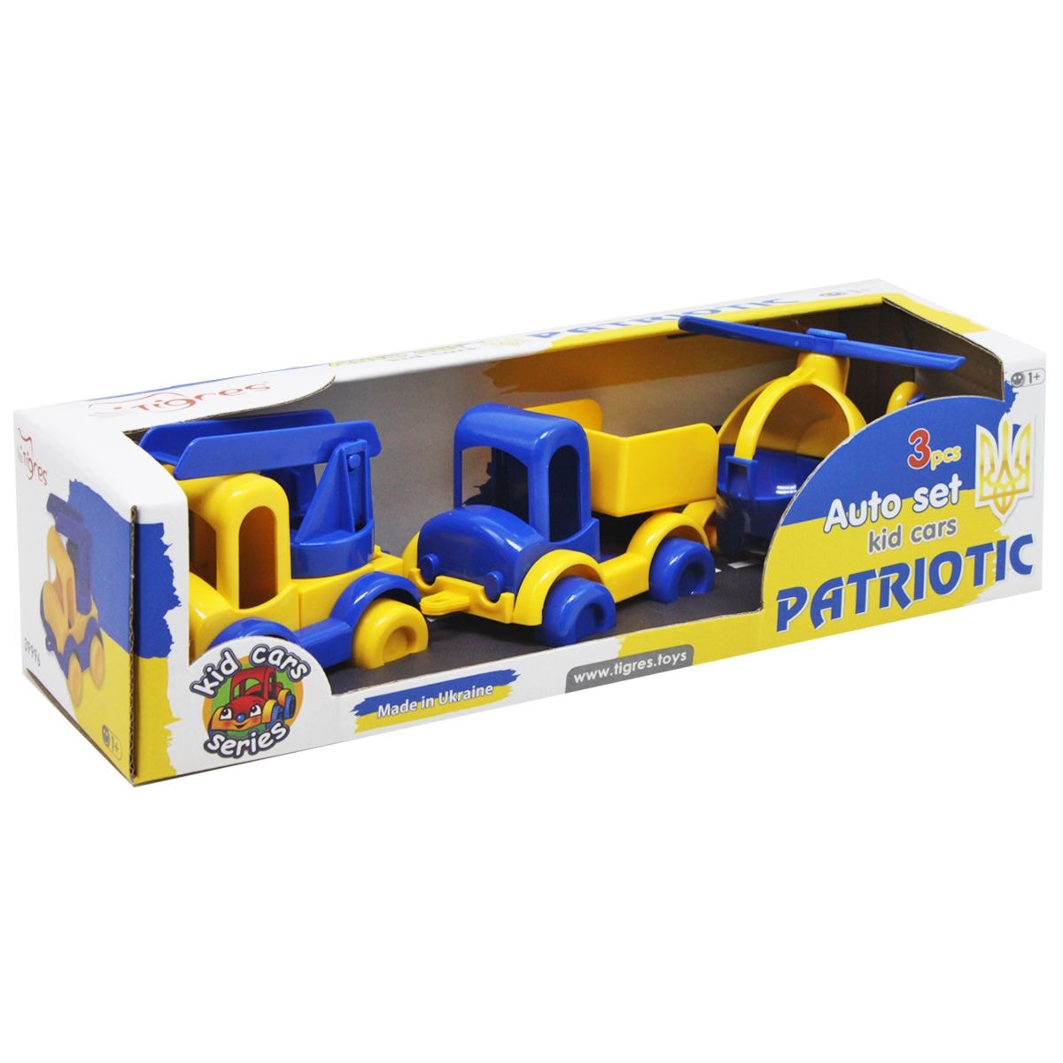 Патріотичний набір машинок Kid cars TIGRES – купити в Україні