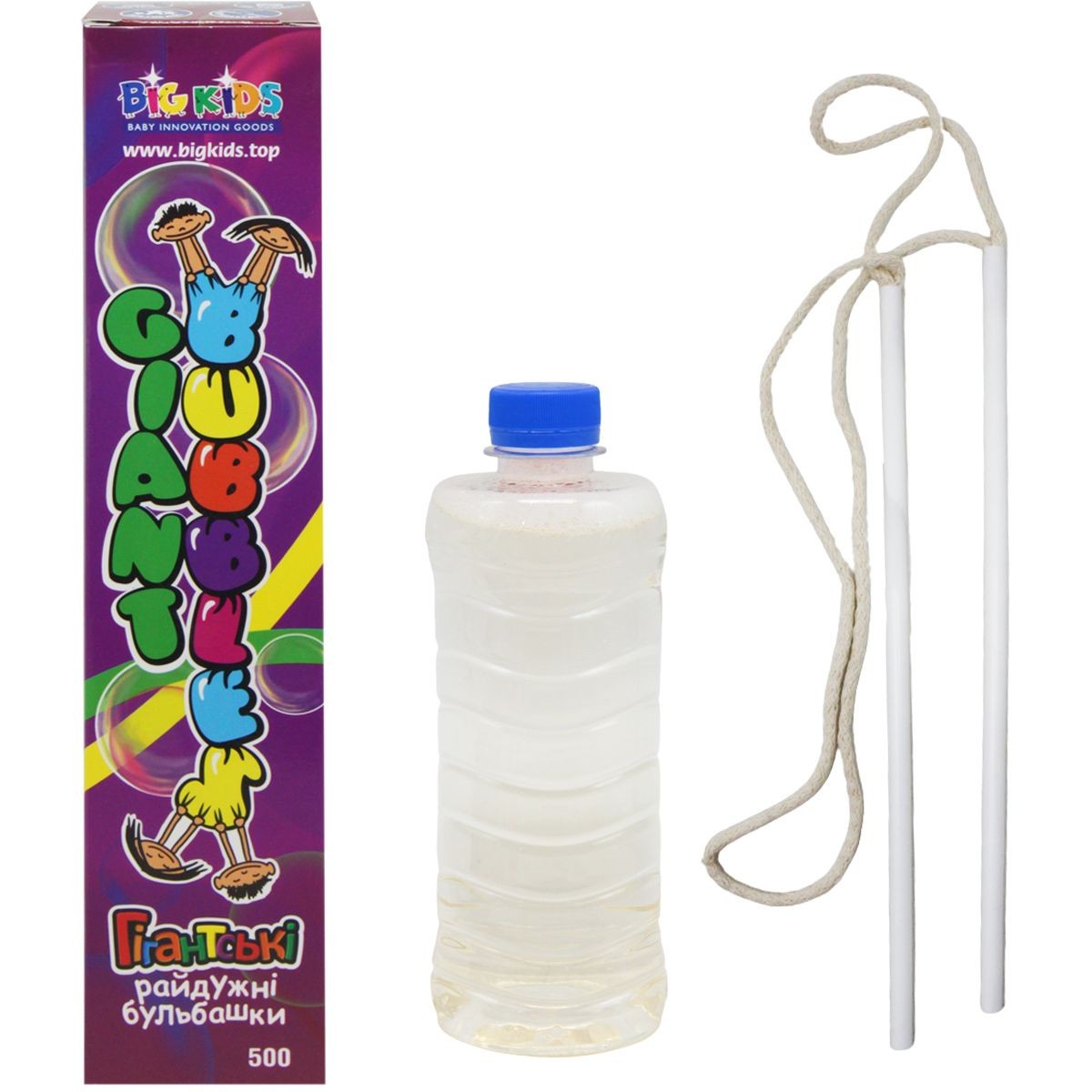 Мильні бульбашки PARTY BOX GIANT BUBBLES 500 мл Big Kids