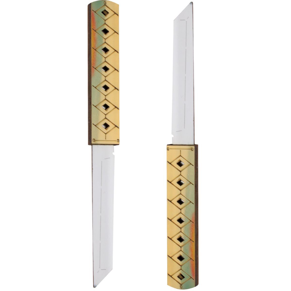 Сувенірні ножі DOUBLE TANTO GOLD, дерево
