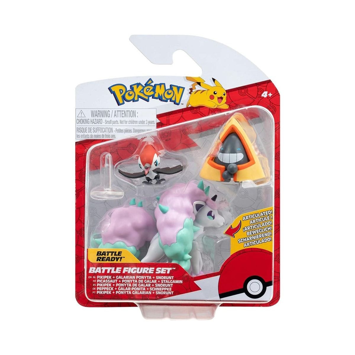 Набір фігурок Pokemon – Снорант, Пікіпек, Поніта