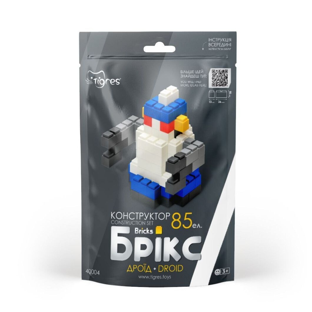 Конструктор Брікс дроїд 85 ел. Tigres