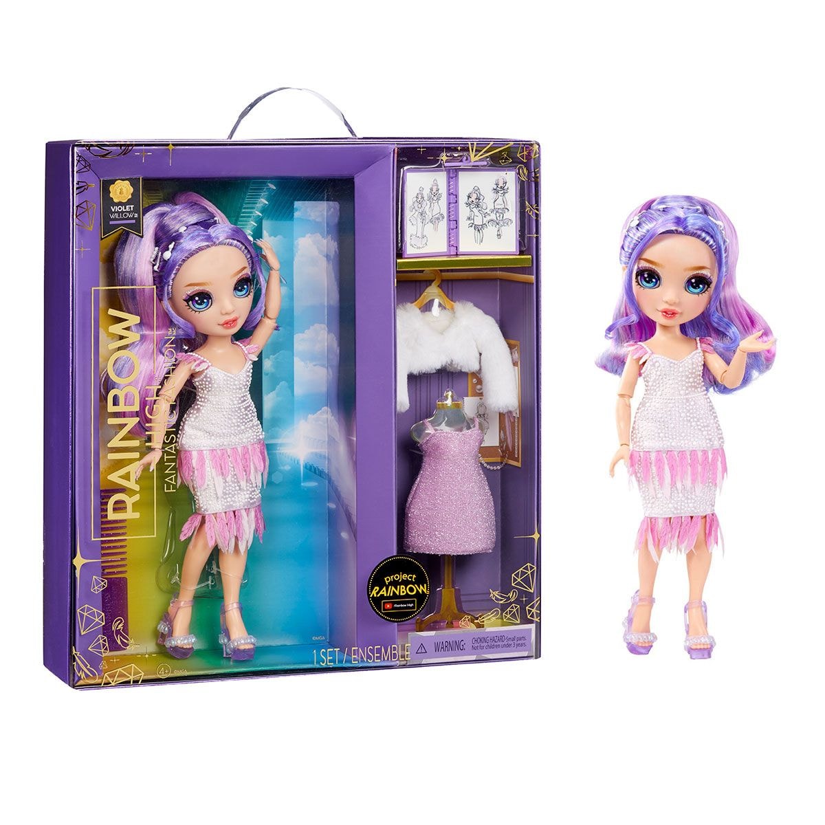 Лялька Rainbow High Fantastic Fashion Віолетта