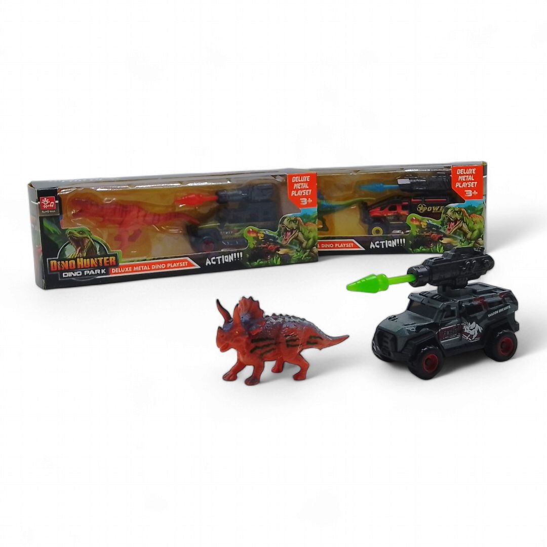 Машинка металева Парк динозаврів з фігуркою SunQ toys | Купити
