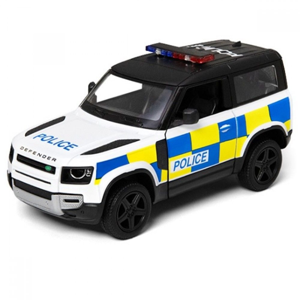 Машинка Kinsmart Land Rover Defender 90 Police