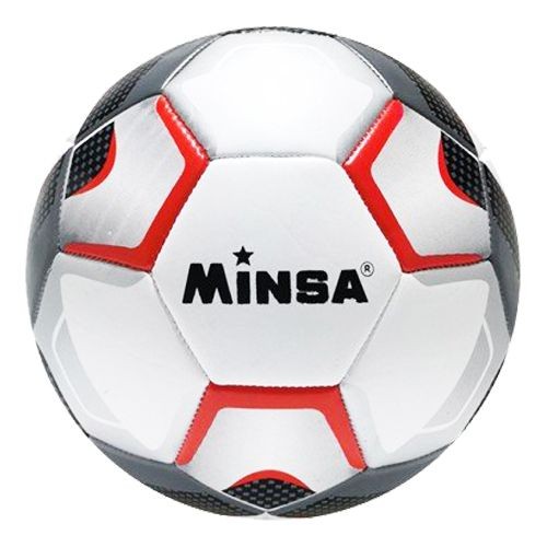 Футбольний м'яч Minsa розмір 5 червоний