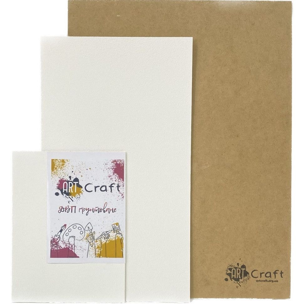 Заготовка ДВП ґрунтоване 30х40 см | Art Craft