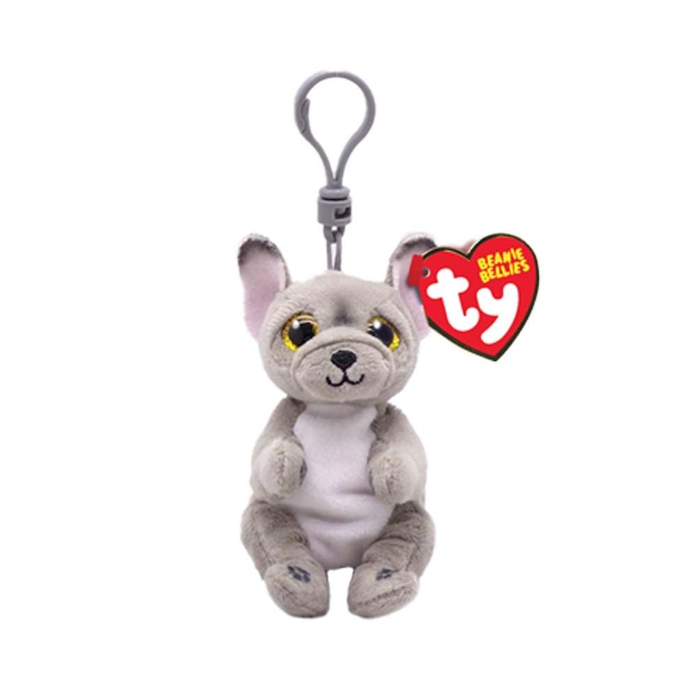 М'яка іграшка TY Beanie Bellies Сірий пес WILFRED 12см