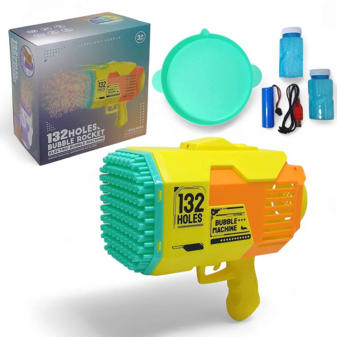 Мильні бульбашки Bubble Rocket 132 отвори акумулятор
