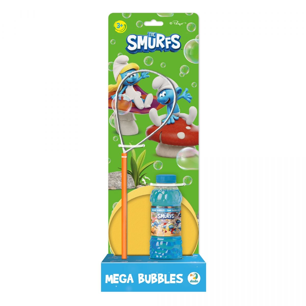 Мильні бульбашки Mega Bubbles Смурфи 450 мл купити