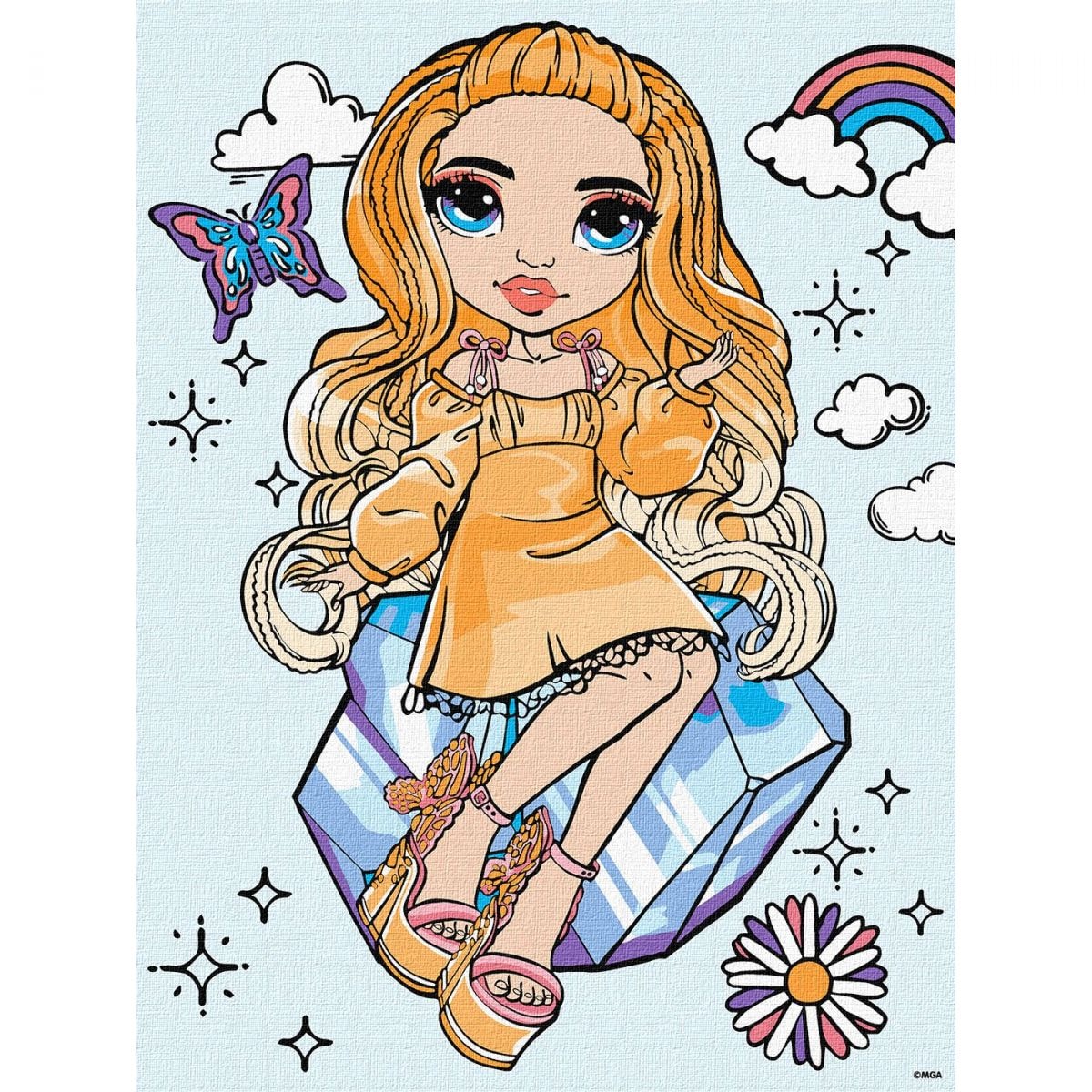 Картина по номерах Rainbow High Poppy Rowan 30х40 см купити