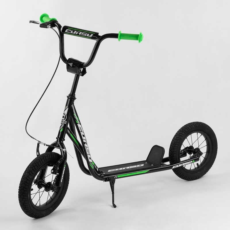 Самокат Corso 12'' надувні колеса ручне гальмо