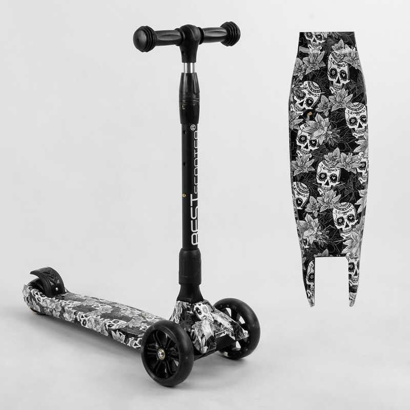 Самокат триколісний Best Scooter алюмінієве кермо PU колеса