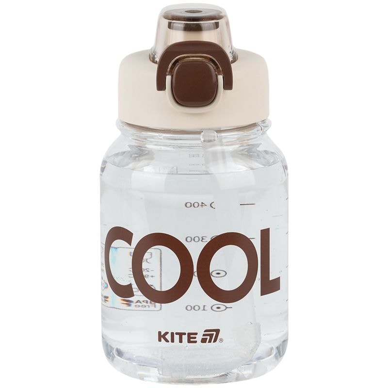 Пляшечка для води 700 мл біло-коричнева Kite