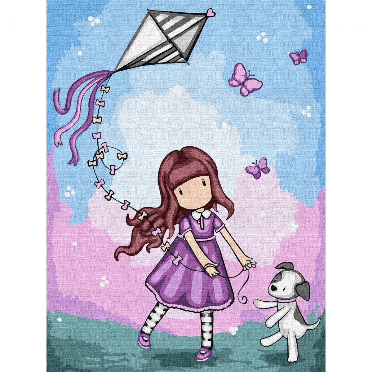Картина за номерами Santoro Gorjuss "Don’t Fly Away" 30х40 см купити