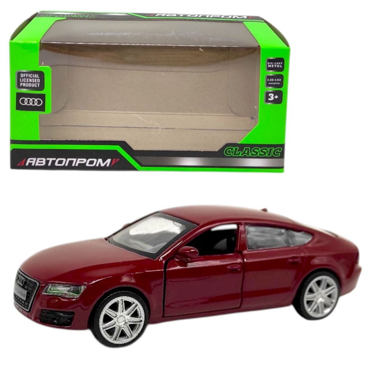 Машинка Audi A7 Sportback металева бордова купити