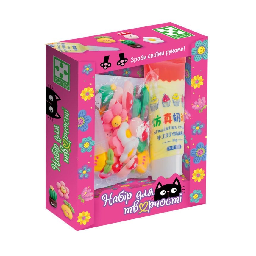 Клей з кабашонами Грибочки мікс Vladi Toys – набір для творчості