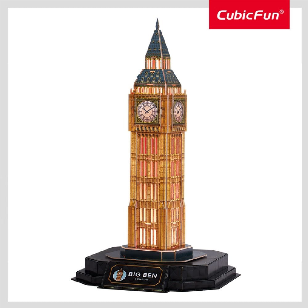 3D пазл CubicFun Біг Бен з LED підсвіткою купити