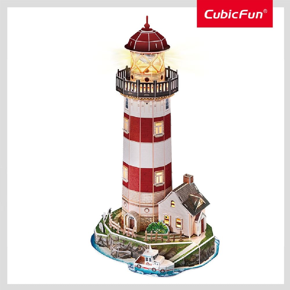 3D пазл CubicFun Маяк з LED підсвіткою купити