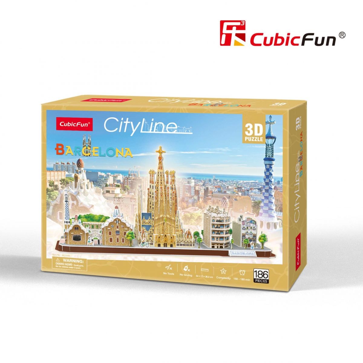 Купити 3D пазл CubicFun City Line Barcelona