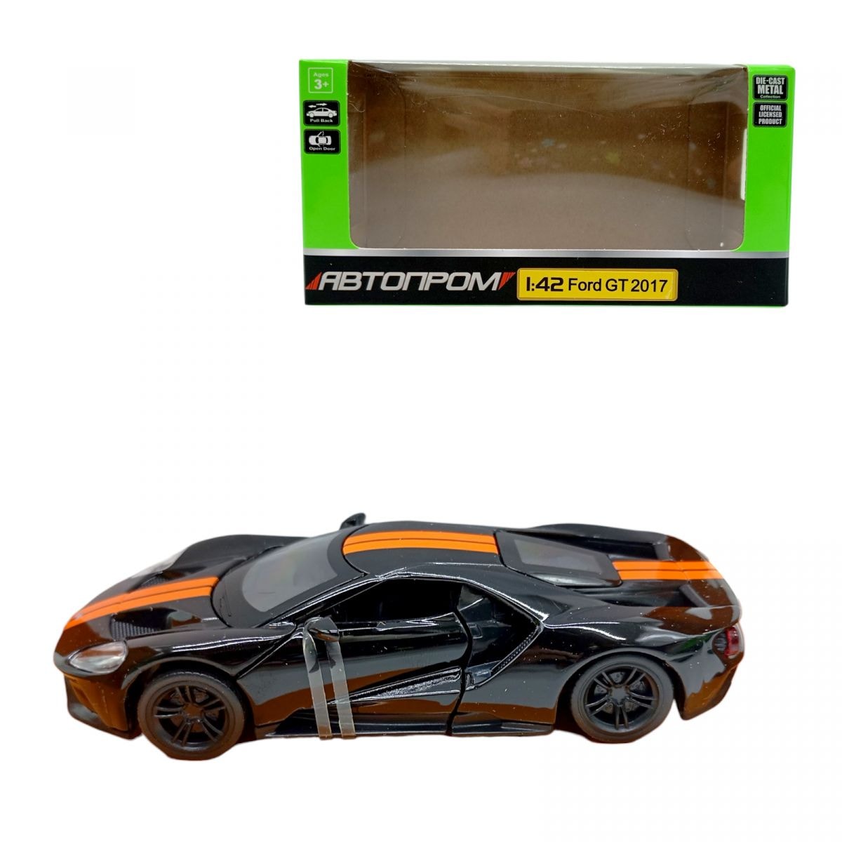 Машина металева Ford GT чорна купити
