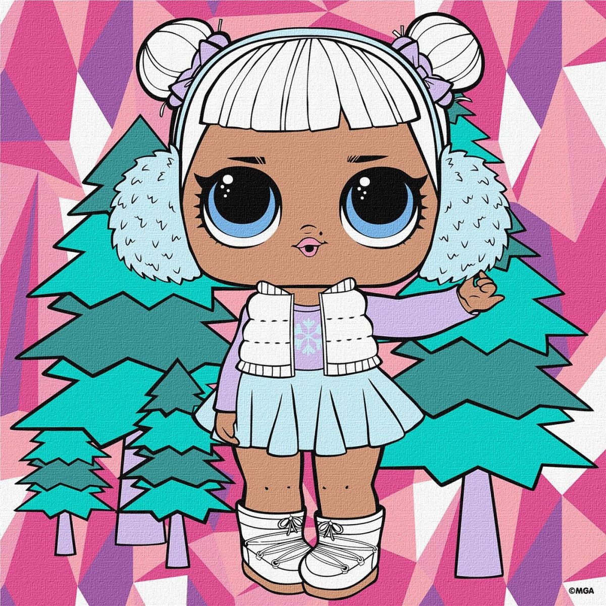 Картина за номерами L.O.L. Surprise! Snow Angel 25х25 см купити