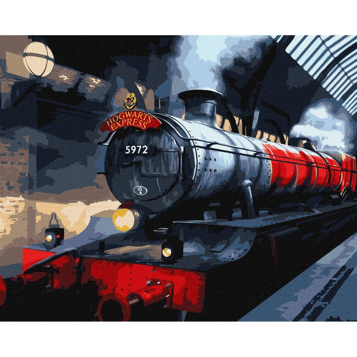 Картина за номерами Harry Potter Гоґвортський експрес металік 40х50 см