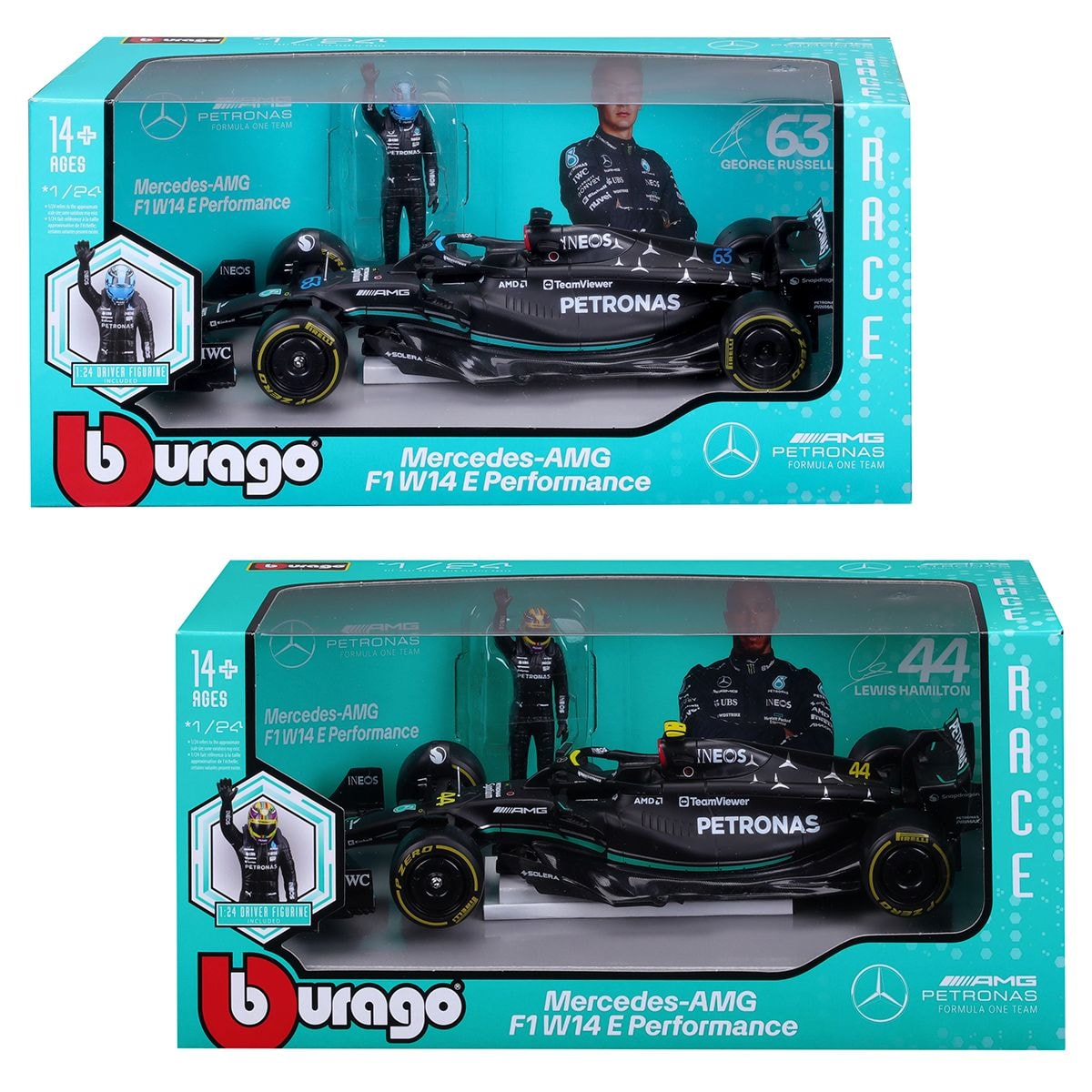 Купити Mercedes-AMG F1 W14 E Performance 1:24 Bburago