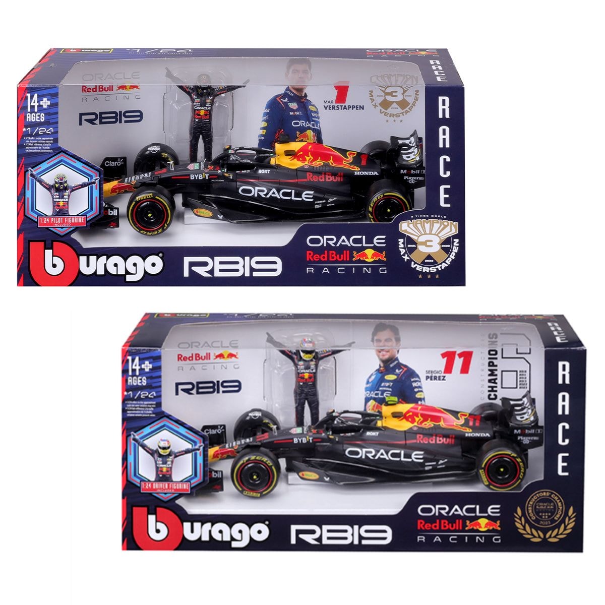 Автомодель з фігуркою Red Bull Racing RB19 1:24 Bburago