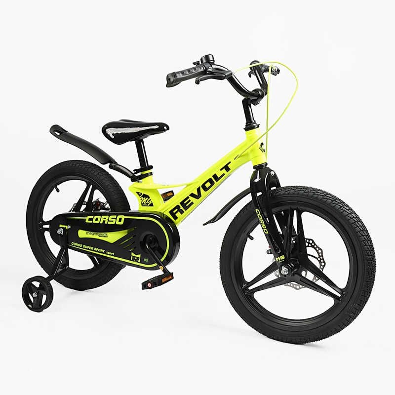 Велосипед 18'' Corso Revolt салатовий