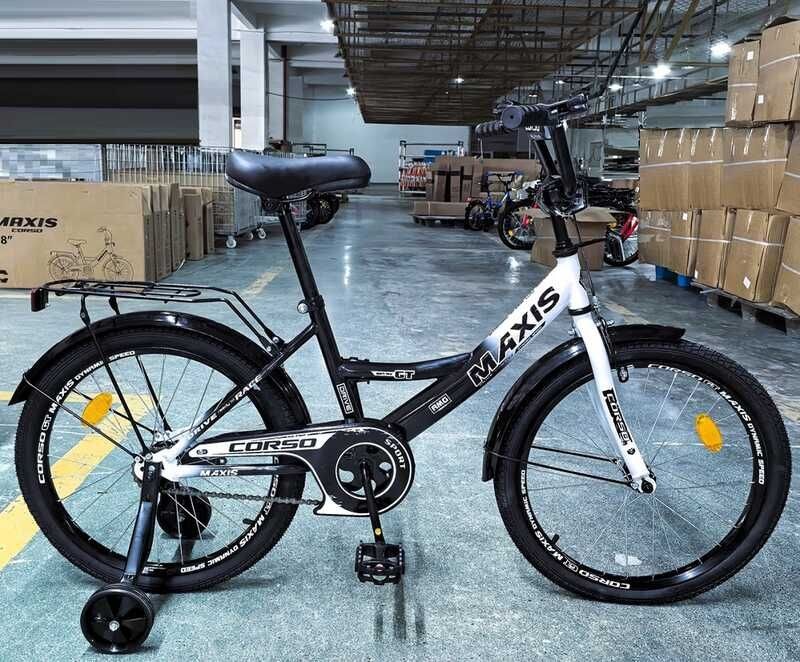 Велосипед 20 дюймів CORSO MAXIS чорно-білий купити
