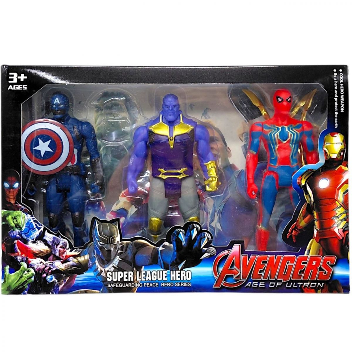 Набір героїв MARVEL 3 шт. в коробці вид 2