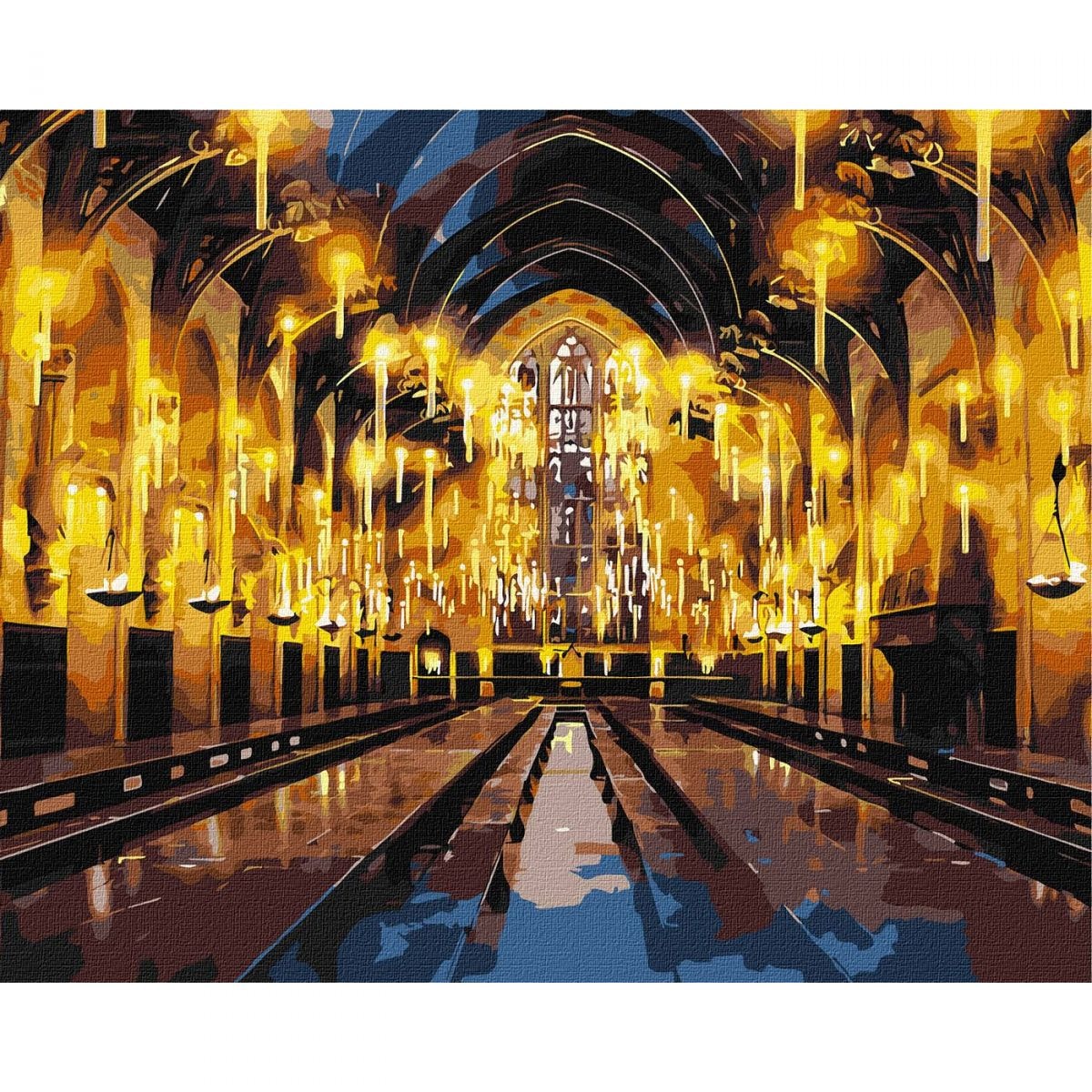 Картина за номерами металік Harry Potter: Велика зала 40х50см