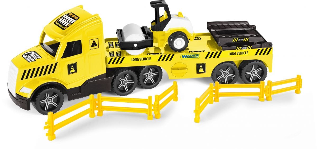 Вантажівка з котком Magic Truck Technic жовта – Wader
