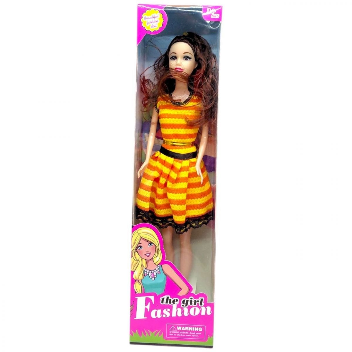 Лялька Fashion Girl жовта смужка MIC