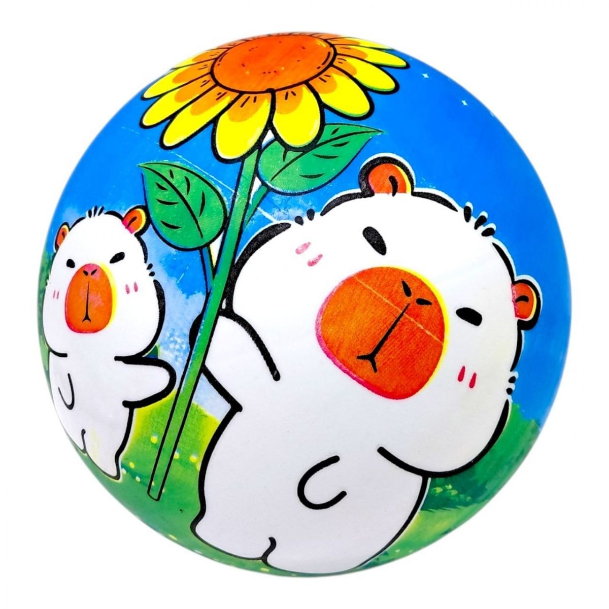 Мяч резиновый 9" 60 г (микс видов)