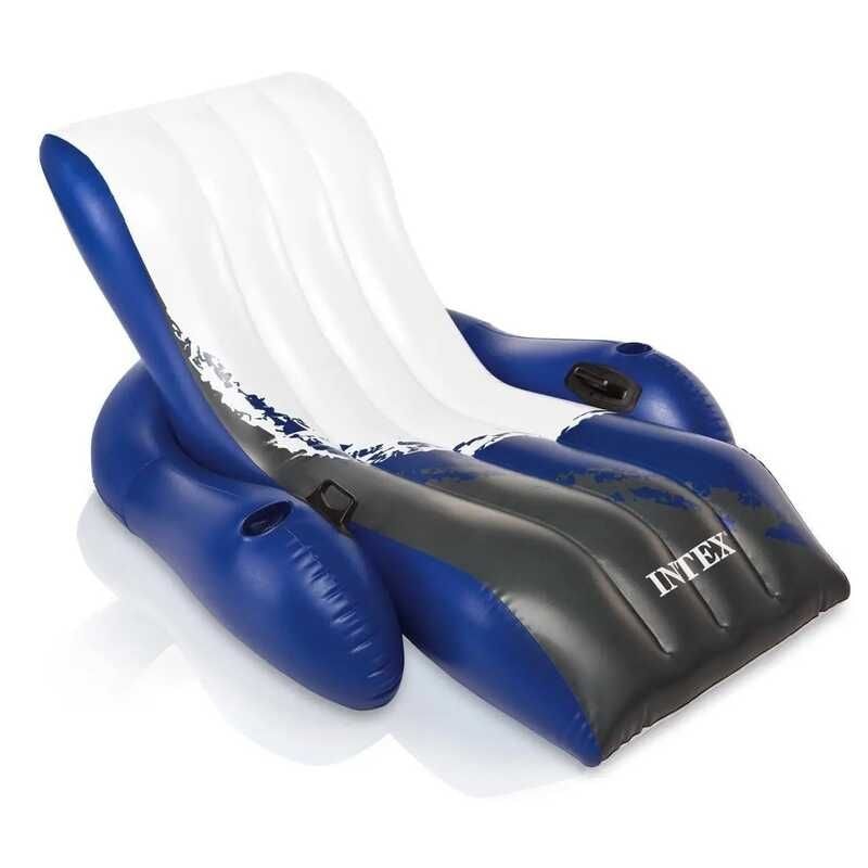 Intex Крісло надувне шезлонг з підлокітниками 180x135 см, від 8 років