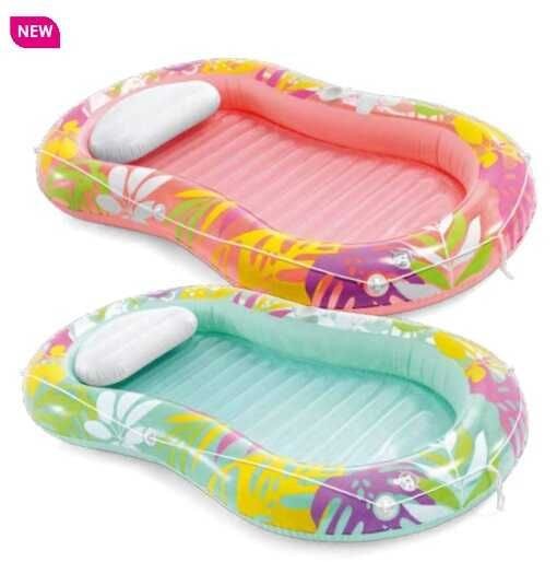 Intex Матрац надувний 206x122 см з подушкою