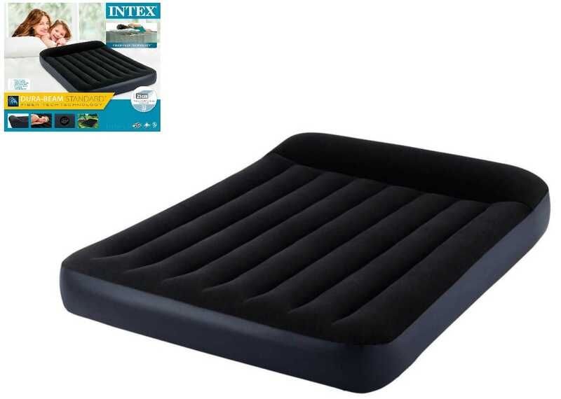 Купити надувне ліжко Intex Велюр з підголовником 191х137х25 см