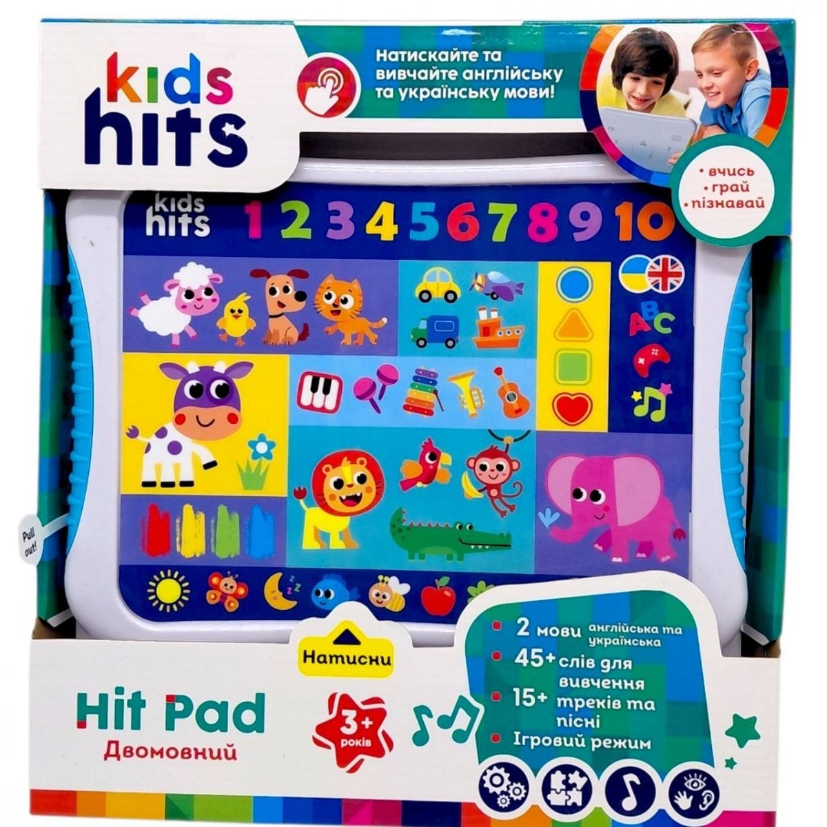 Планшет Двомовний Kids Hits укр/англ