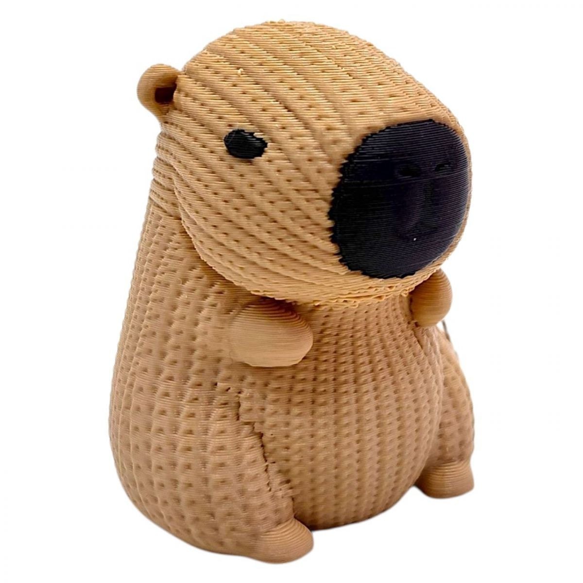 3D Брелок CAPYBARA KEYCHAIN велика бежевий | OYTOY