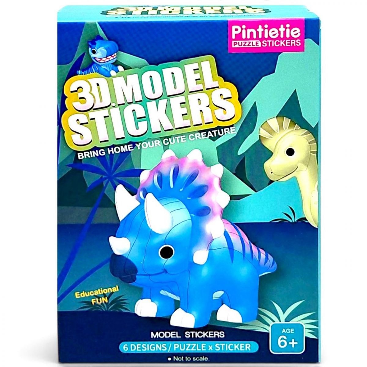 Pintietie 3D конструктор-сюрприз Динозаври